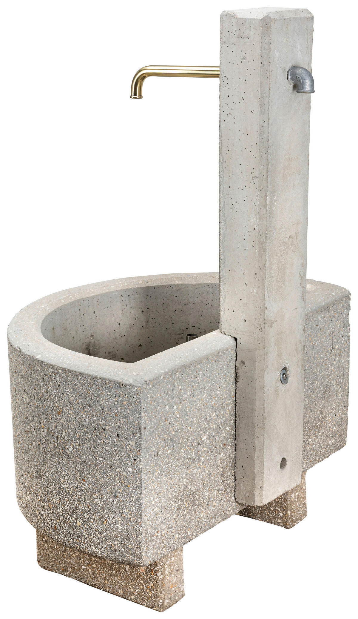 GARTENBRUNNEN - Weiss, Design, Stein (60/118/80cm) - Nouvel