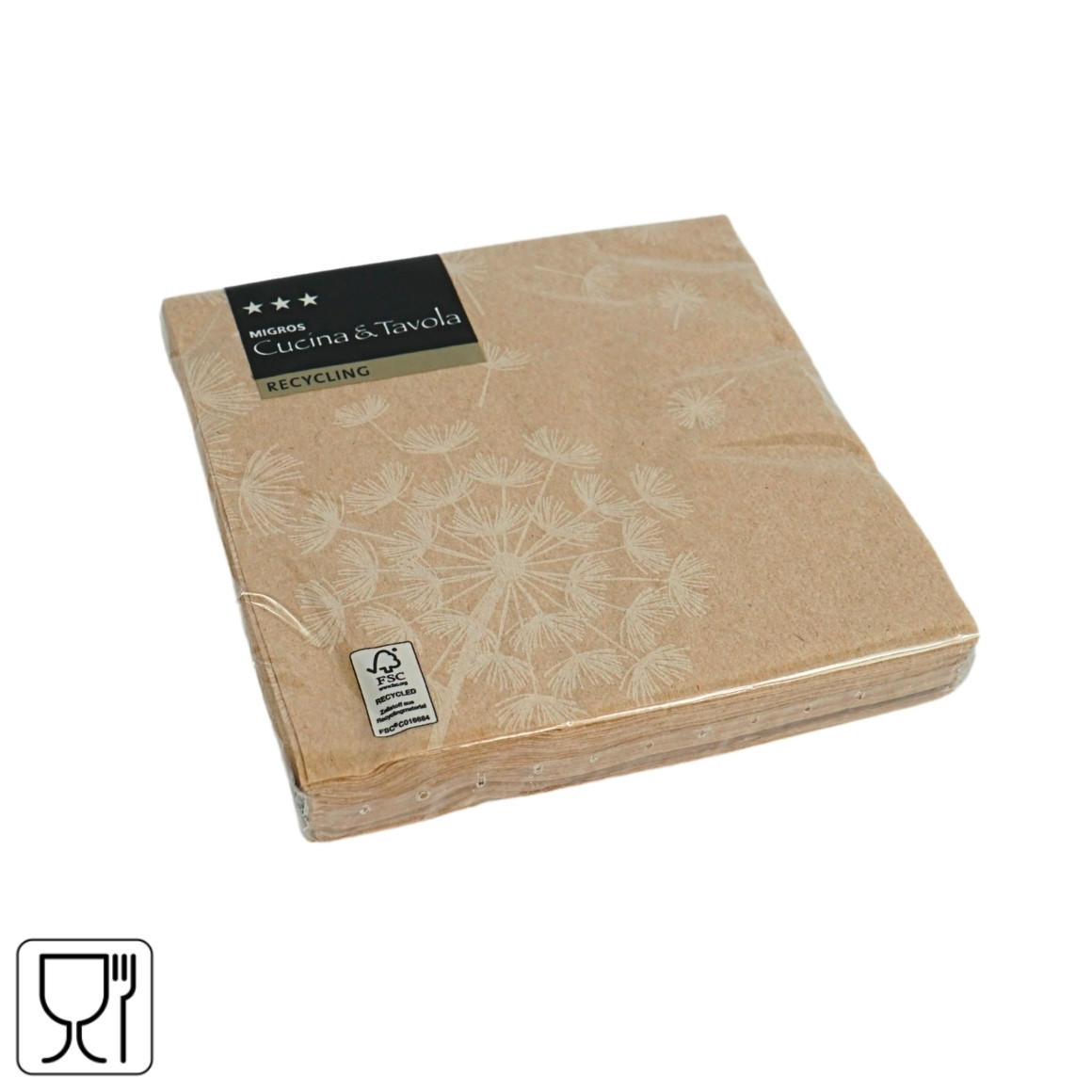 SERVIETA bež  - bež, Basics, papir (2/12.5/12.5cm)