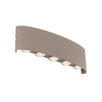 LED-WANDLEUCHTE 27/4,7/8 cm   - Sandfarben, Design, Metall (27/4,7/8cm)