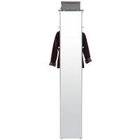 GARDEROBENPANEEL  in 37/189/36 cm  - Alufarben, Design, Glas/Metall (37/189/36cm) - Dieter Knoll
