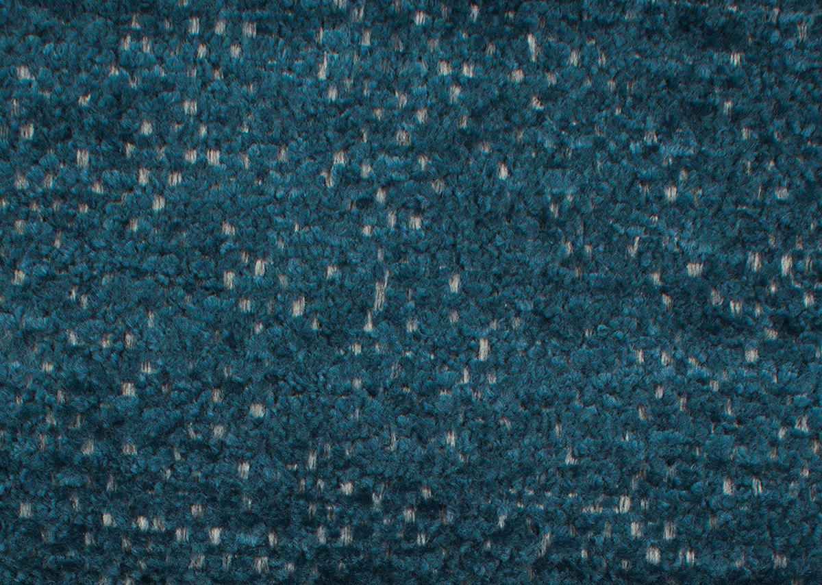 ECKSOFA in Webstoff Blau  - Blau/Schwarz, Design, Textil/Metall (289/180cm) - Stylife
