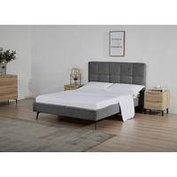 POLSTERBETT 140/200 cm, {[inkl. ],item.attr('349-543'),[, ]} - Dunkelgrau/Schwarz, Design, Holz/Textil (140/200cm) - Boxxx