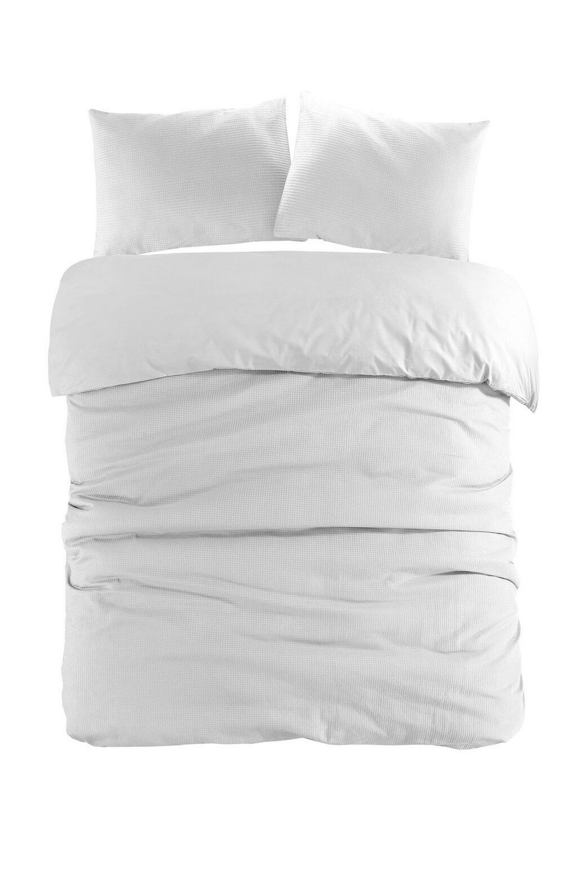 BETTWÄSCHE 2-teilig 140/200 cm  - Weiß, Basics, Textil (140/200cm) - Kayoom