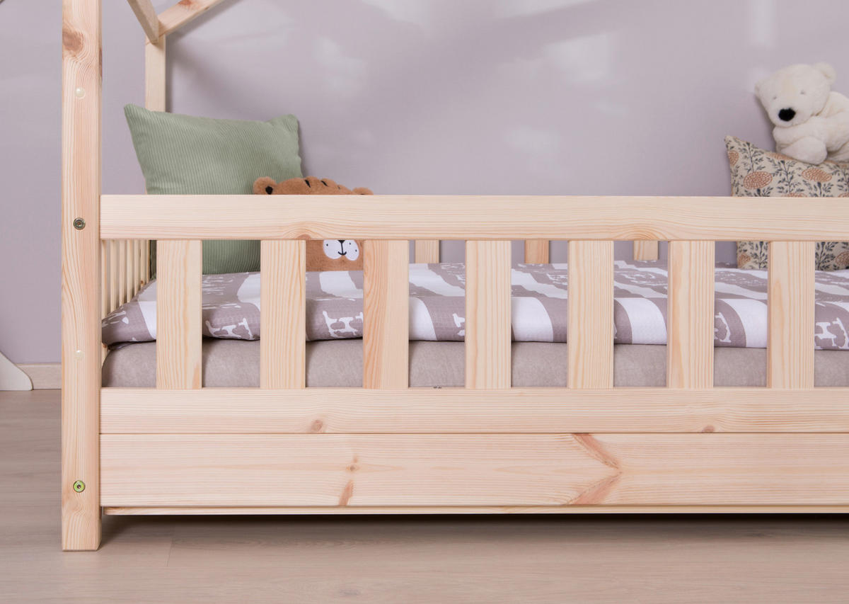 HAUSBETT 120/200 cm Naturfarben  - Naturfarben, Modern, Holz (120/200cm) - MID.YOU