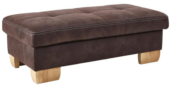 WOHNLANDSCHAFT Braun - Eichefarben/Beige, LIFESTYLE, Textil (185/343/243cm) - Voleo