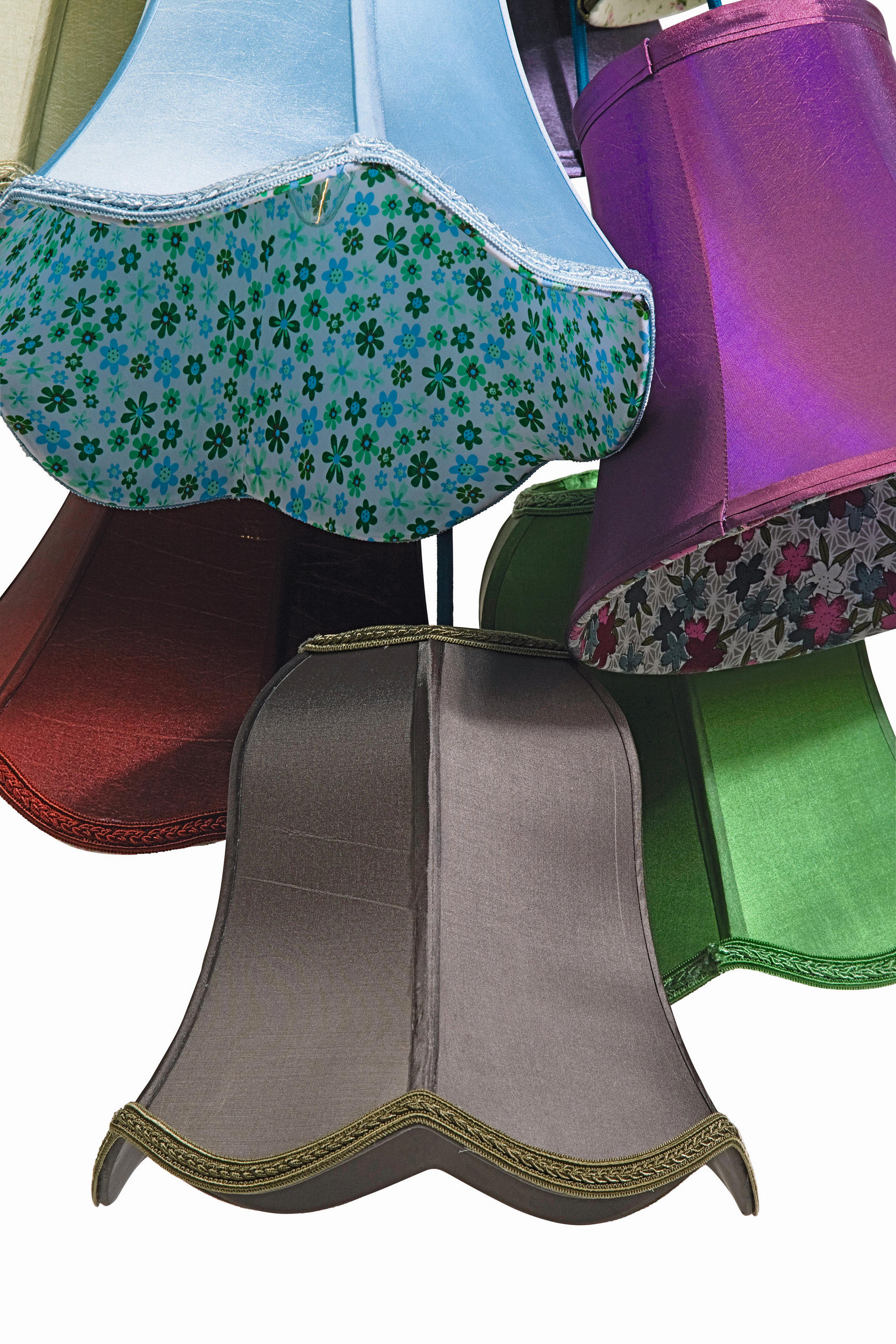 HÄNGELEUCHTE 60/116/60 cm - Multicolor, Design, Textil/Metall (60/116/60cm) - Kare-Design