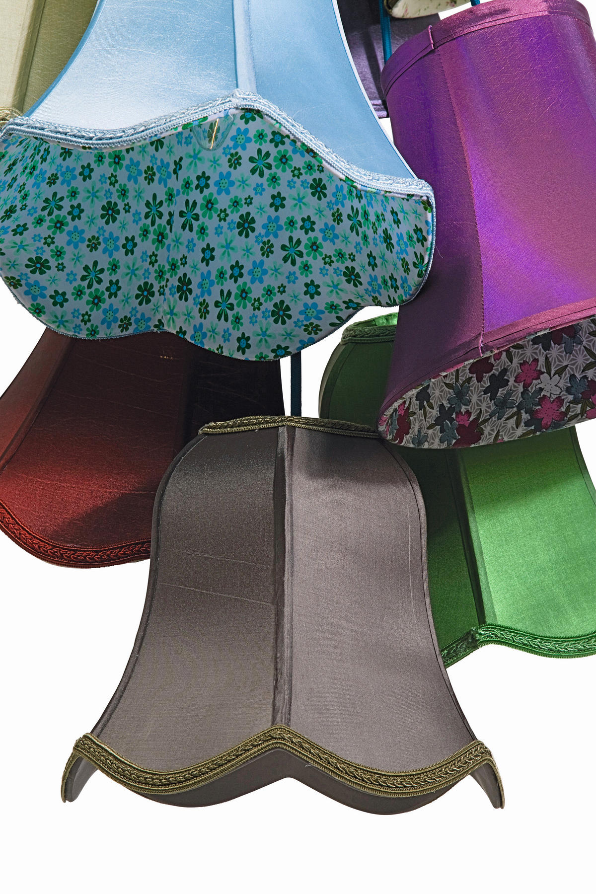 HÄNGELEUCHTE 60/116/60 cm   - Multicolor, Design, Textil/Metall (60/116/60cm) - Kare-Design