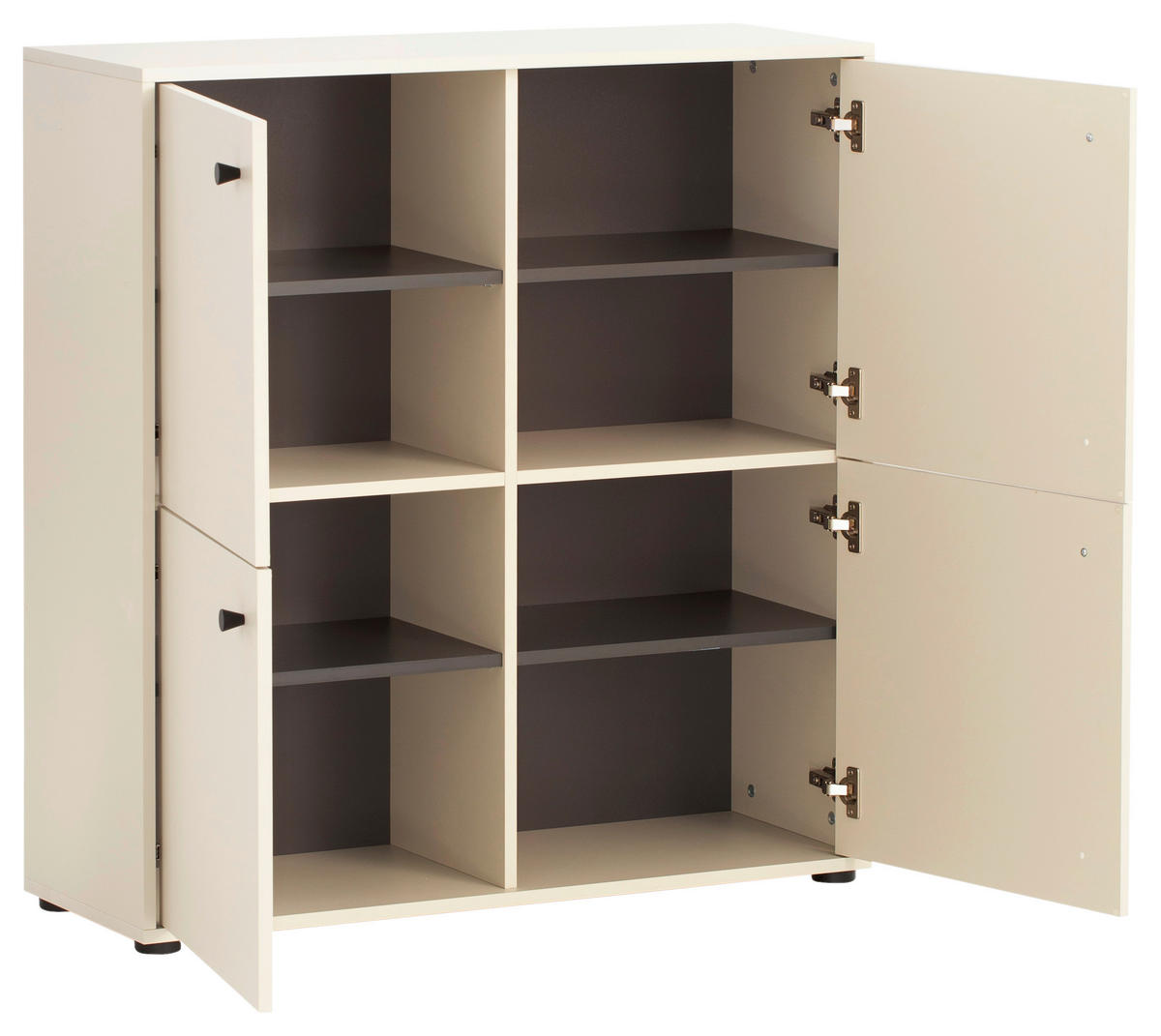 HIGHBOARD  in 98,1/101,9/33,05 cm  - Beige/Schwarz, Design, Holzwerkstoff/Kunststoff (98,1/101,9/33,05cm) - MID.YOU