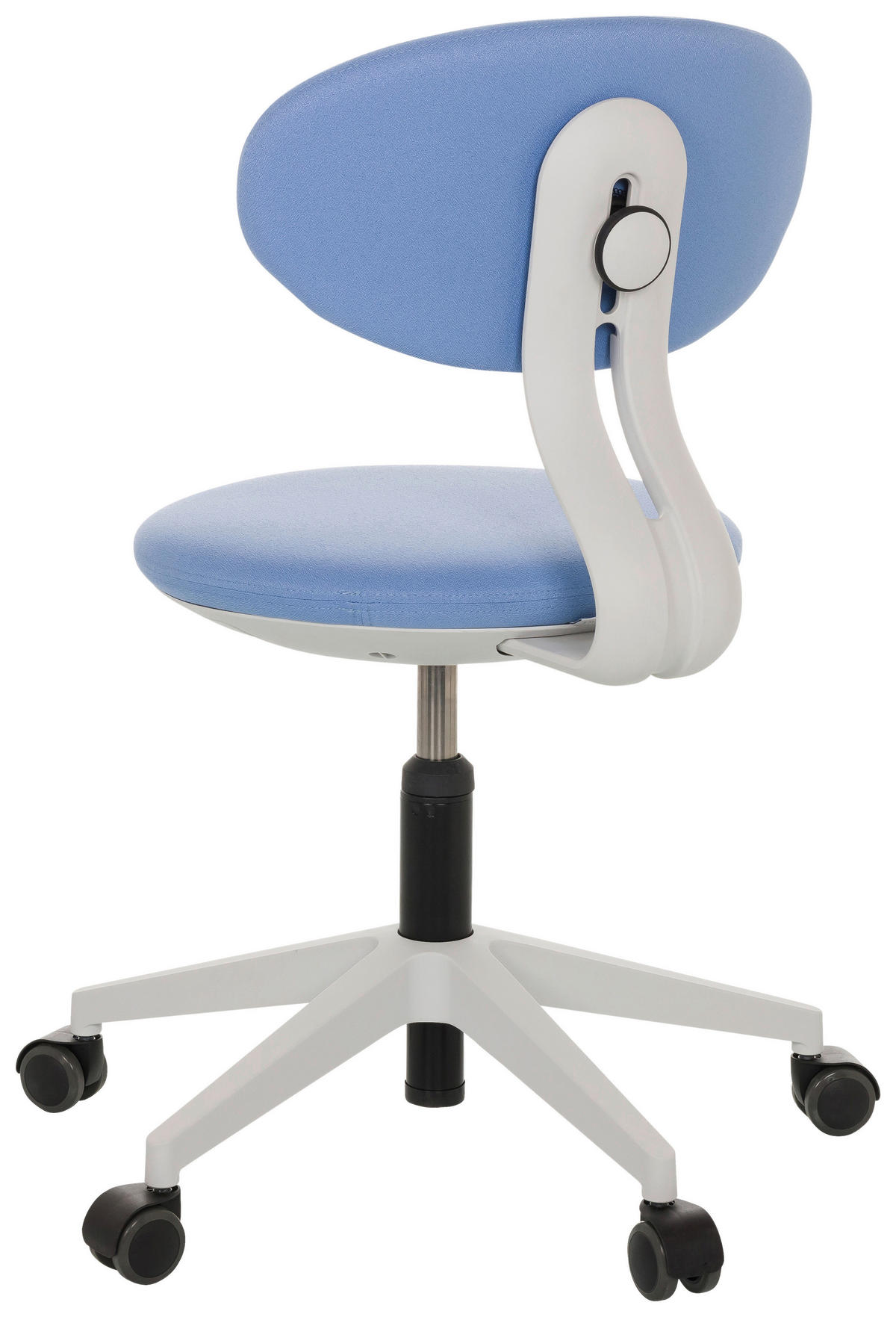 OTOČNÁ ŽIDLE PRO MLÁDEŽ, modrá - šedá/modrá, Basics, textil/plast (42/66-87/52cm) - MID.YOU