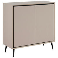 KOMMODE 90/90/38 cm  in Schwarz, Sandfarben  - Sandfarben/Schwarz, Modern, Holzwerkstoff/Kunststoff (90/90/38cm) - Livetastic