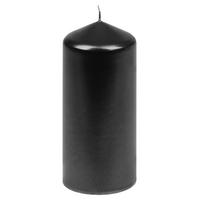 STUMPENKERZE  - Schwarz, Basics, Paraffin (5,7/13,0cm) - Steinhart