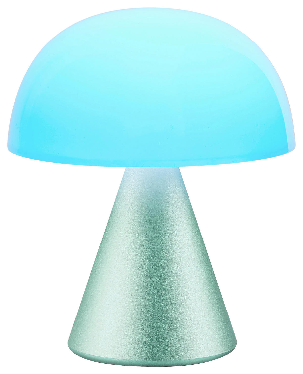 AKKU-TISCHLEUCHTE 9.2/11/9.2 cm  - Mintgrün, Design, Kunststoff/Metall (9.2/11/9.2cm)
