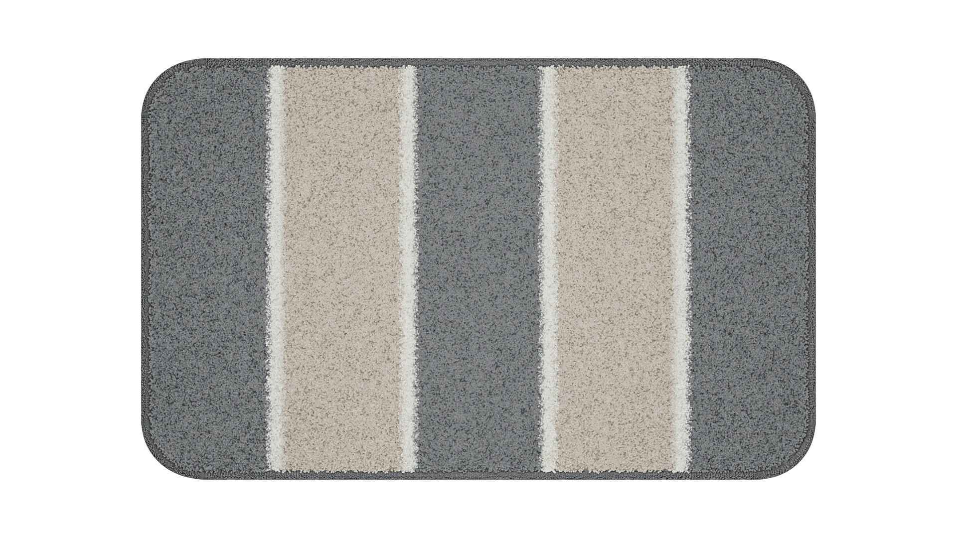 BADEMATTE Anthrazit 50/80 cm  - Anthrazit, Basics, Kunststoff/Textil (50/80cm) - Grund