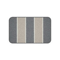 BADEMATTE Anthrazit 50/80 cm  - Anthrazit, Basics, Kunststoff/Textil (50/80cm) - Grund