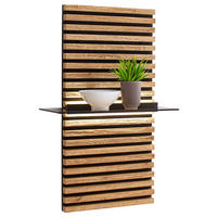 WANDPANEEL Eichefarben  48/78/24 cm  - Eichefarben, Design, Glas/Holz (48/78/24cm) - Schöner Wohnen