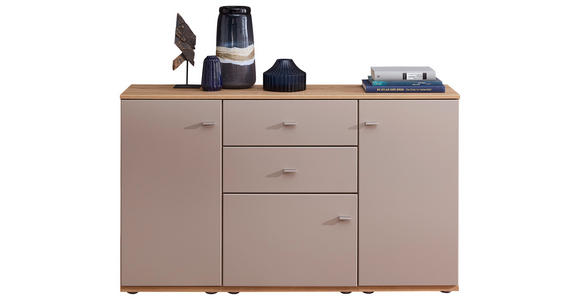 SIDEBOARD Grau, Alteiche  150/90/40 cm  - Alteiche/Alufarben, KONVENTIONELL, Holzwerkstoff/Metall (150/90/40cm) - Venda