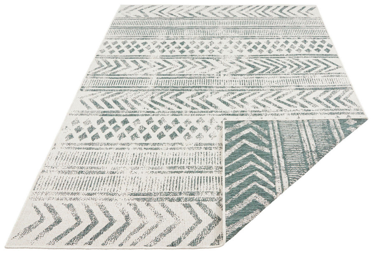 OUTDOORTEPPICH 80/150 cm Twin Supreme Creme, Grün  - Creme/Grün, Design, Kunststoff (80/150cm)