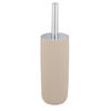 WC-BÜRSTENGARNITUR - Chromfarben/Beige, Basics, Kunststoff (10/36,5/10cm) - Wenko