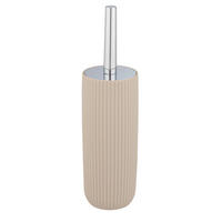 WC-BÜRSTENGARNITUR - Chromfarben/Beige, Basics, Kunststoff (10/36,5/10cm) - Wenko