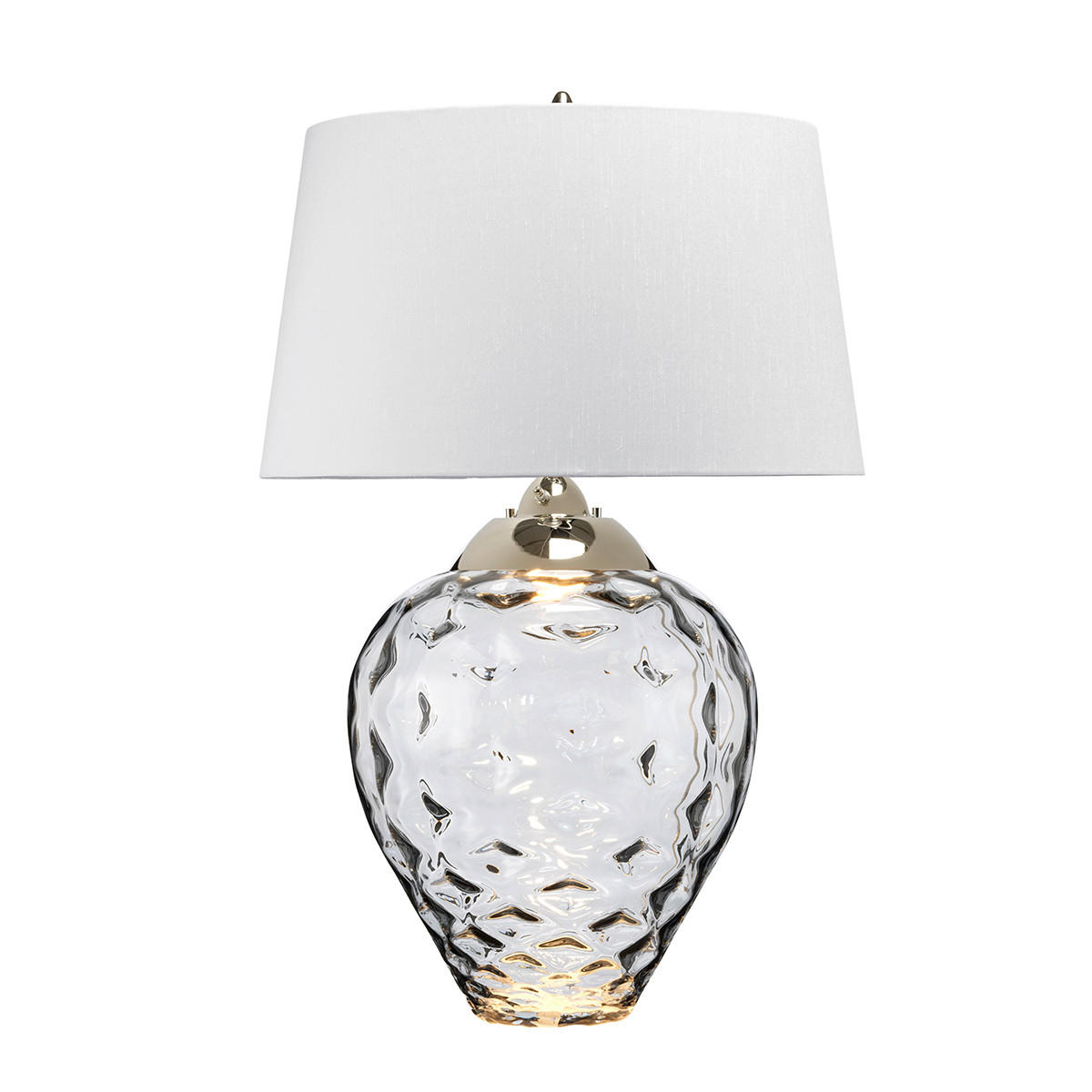 BORDSLAMPA Elstead Samara 51/78.7 cm   - grå/nickelfärgad, Design, metall/glas (51/78.7cm) - Elstead Lighting