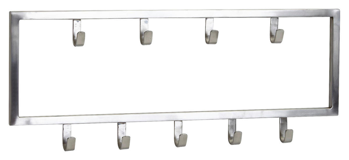 GARDEROBA ZIDNA   srebrne boje  metal  - srebrne boje, Moderno, metal (50/20/4cm) - MID.YOU