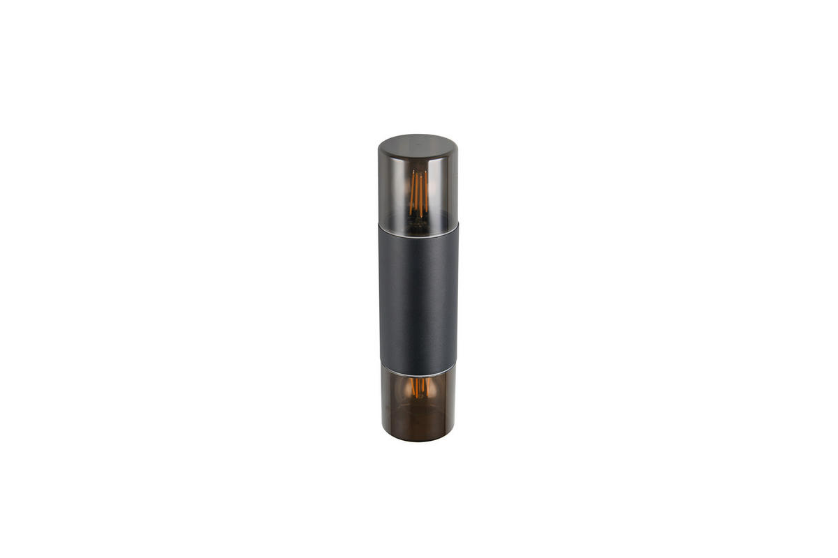 AUSSENWANDLEUCHTE - Schwarz/Grau, Design, Kunststoff/Metall (33/8,5/11,8cm) - Trio Leuchten