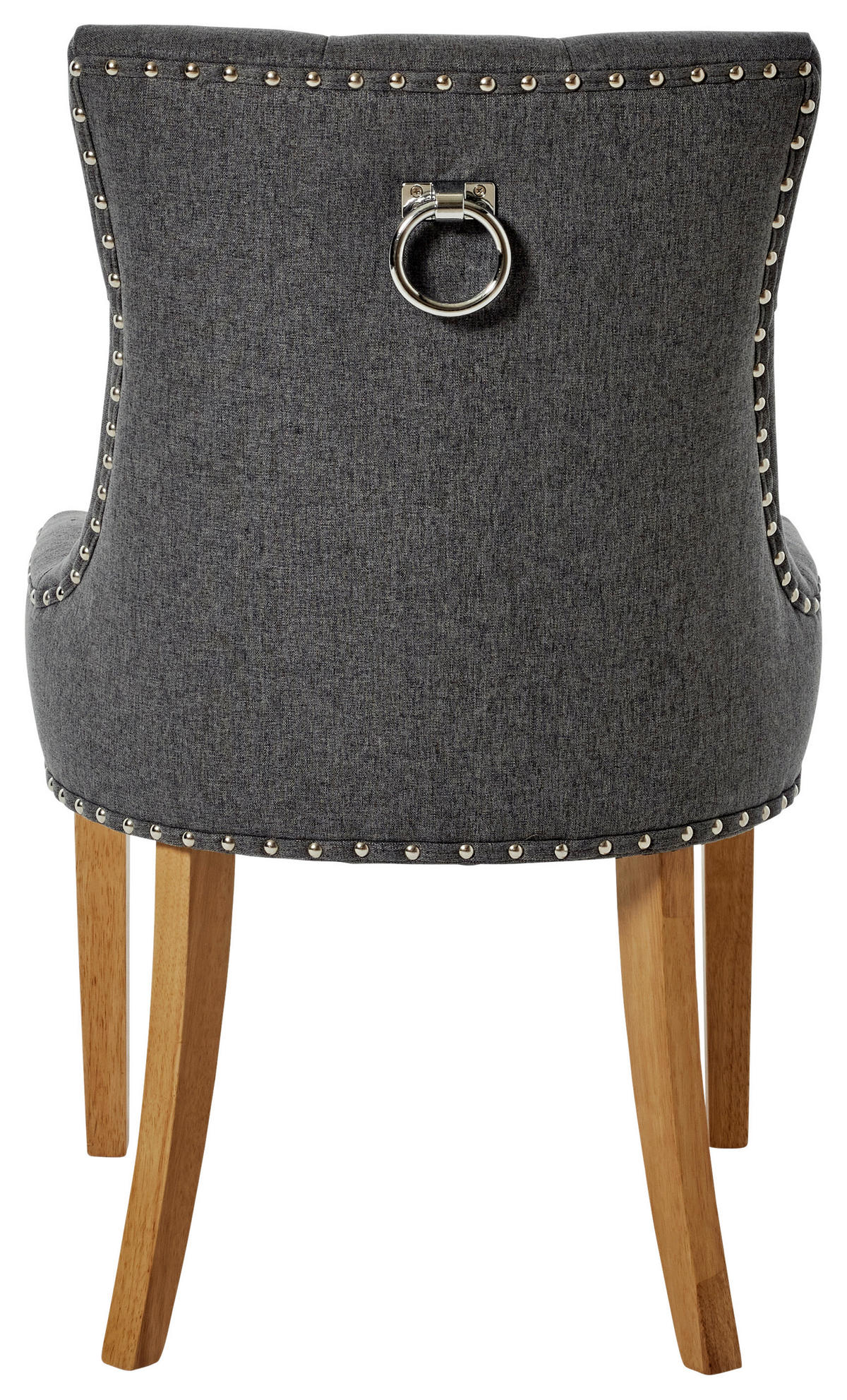 STUHL  in Webstoff  - Eichefarben/Grau, Modern, Holz/Textil (56/62,5/91cm) - Livetastic