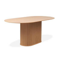 ESSTISCH furniert oval Eichefarben  - Eichefarben, Trend, Holzwerkstoff (180/95/75cm) - home24