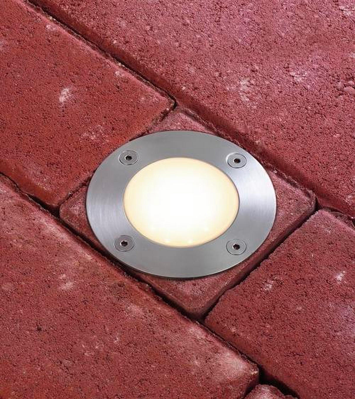 LED-AUßENLEUCHTE 11 cm  - Edelstahlfarben, Basics, Metall (11cm) - Paulmann