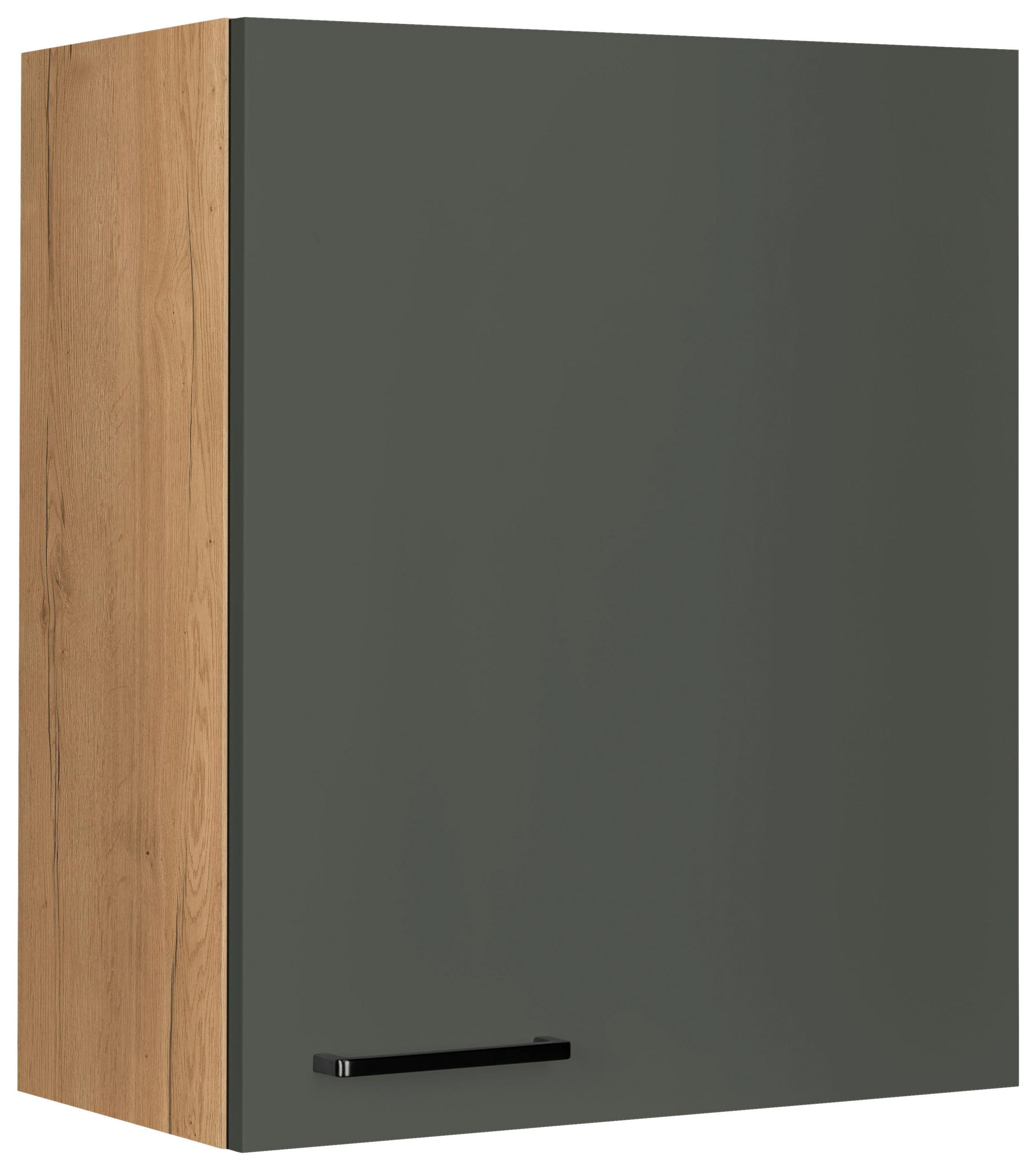 KÜCHENOBERSCHRANK 60/72/35 cm  in Grün, Eichefarben  - Eichefarben/Schwarz, MODERN, Holzwerkstoff/Metall (60/72/35cm) - Nobilia
