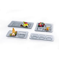 TELLER Grau Nox Smoke  - Grau, Basics, Glas (33/18/1,5cm) - Ritzenhoff Breker
