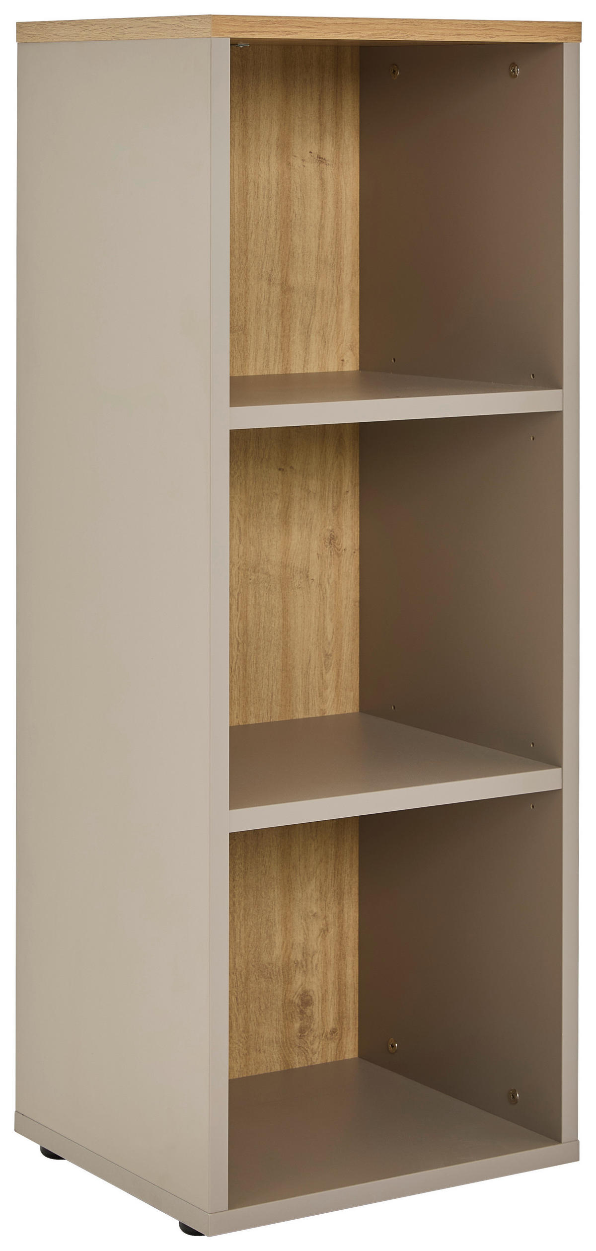 AKTENREGAL Grau, Eichefarben  - Eichefarben/Schwarz, MODERN, Holzwerkstoff/Kunststoff (45/120/40cm) - Novel