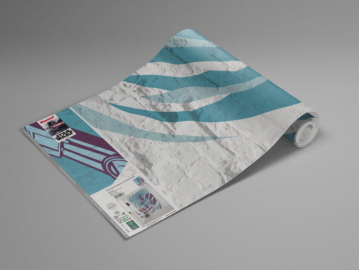 FOTOTAPETE CLASSIC CONCRETE HOTH  - Naturfarben, Design, Textil (200/280cm) - Star Wars