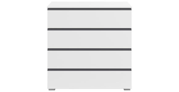 KOMMODE  in 80/81/42 cm  - Silberfarben/Graphitfarben, Trend, Holzwerkstoff/Kunststoff (80/81/42cm) - Xora