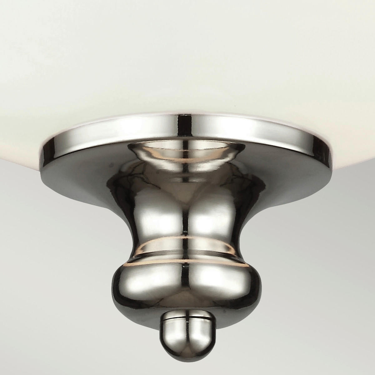 DECKENLEUCHTE  33/17.1 cm    - Nickelfarben, Konventionell, Glas/Metall (33/17.1cm) - Elstead Lighting