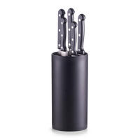 MESSERBLOCK 6-teilig  - Schwarz, Basics, Kunststoff/Metall (11cm) - Zeller Present