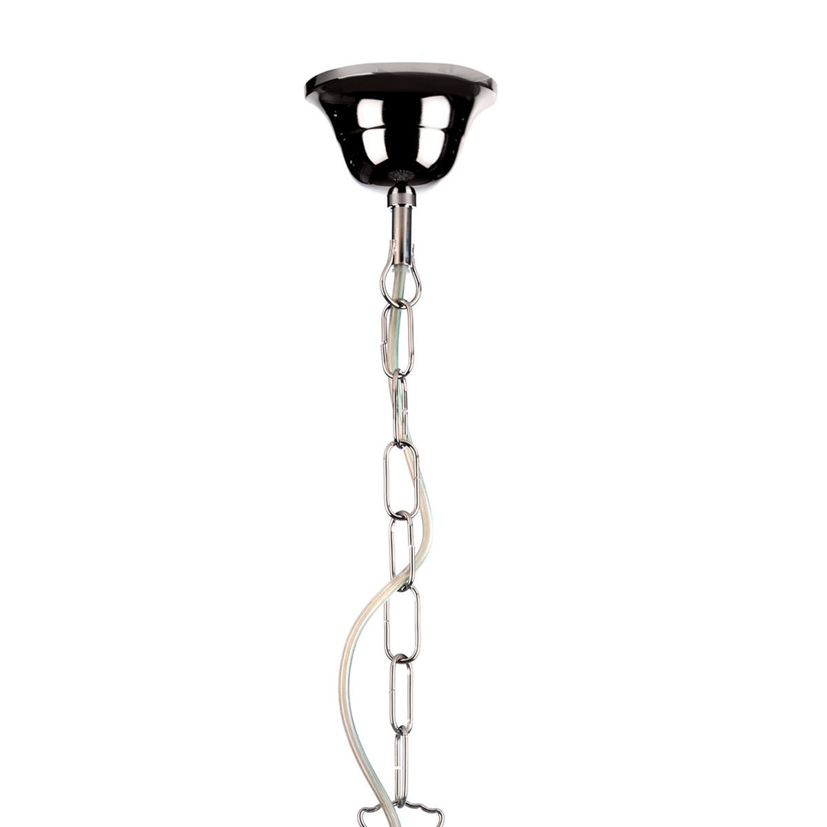 KRISTALL-HÄNGELEUCHTE 30/30/100 cm   - Chromfarben, KONVENTIONELL, Glas/Metall (30/30/100cm)