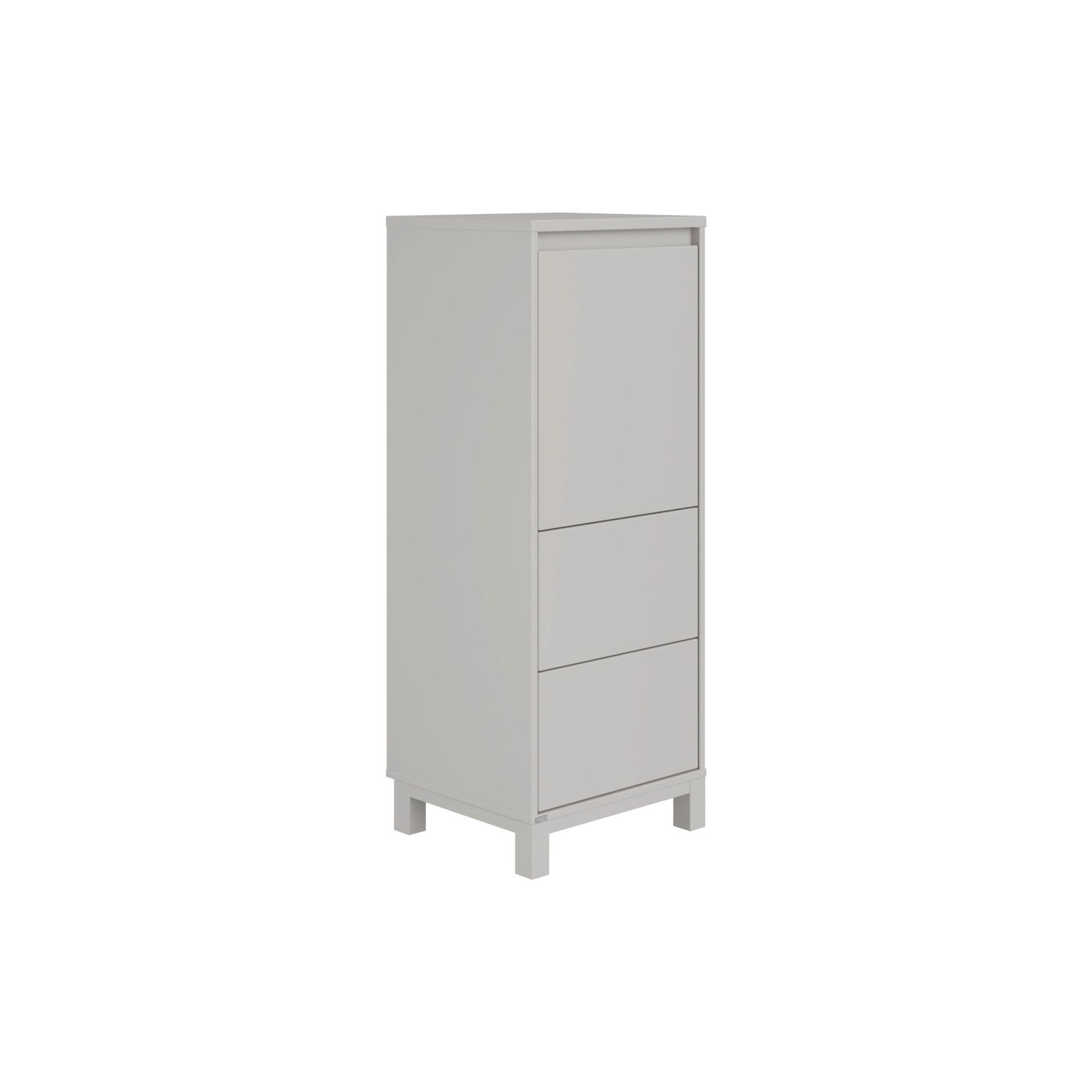 HIGHBOARD Olli Highboard 1T2S  in  - Grau, Basics, Holzwerkstoff (48,4/119,7/40,1cm) - Paidi