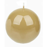 KUGELKERZE  - Hellgelb, Basics, Paraffin (8,0/8,0cm) - Steinhart