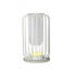 LED-TISCHLEUCHTE - Klar/Weiß, Trend, Glas/Metall (18cm) - Novel LED-TISCHLEUCHTE - Klar/Weiß, Trend, Glas/Metall (18cm) - Novel