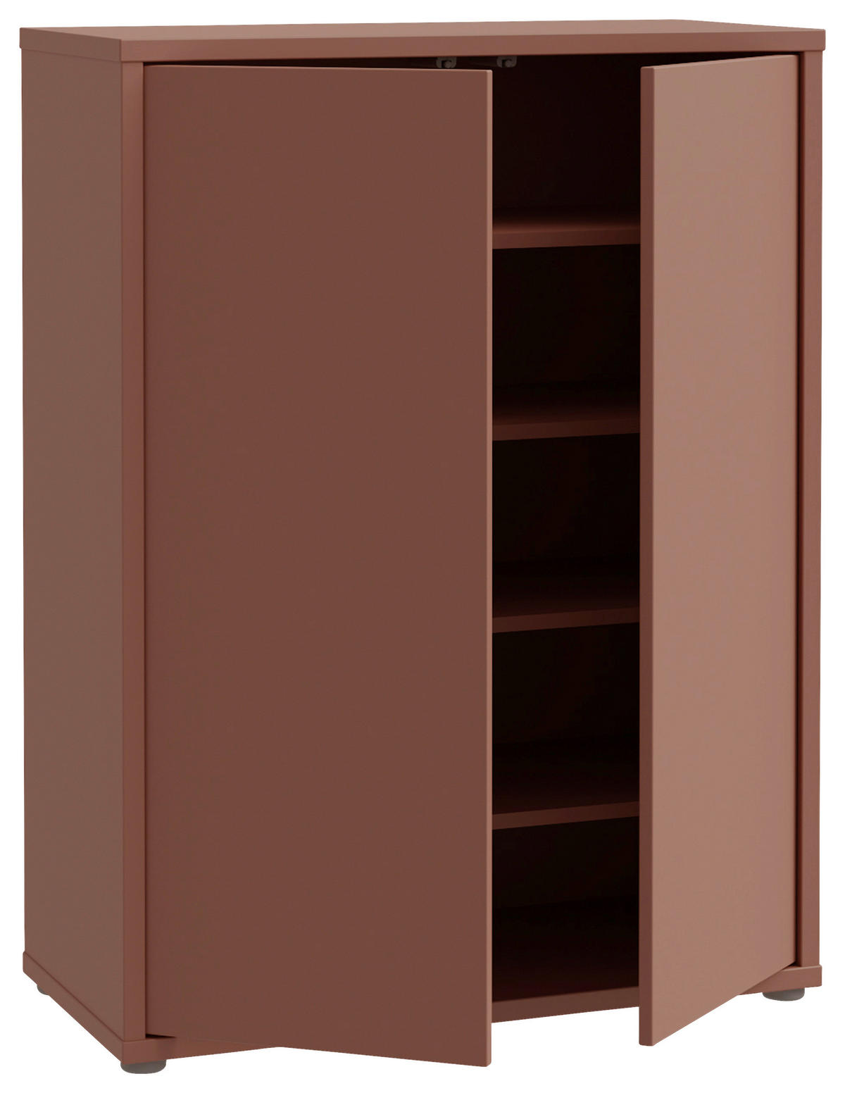 SCHUHSCHRANK Alice Springs  in 74,5/99,1/34,9 cm  - Terracotta/Grau, MODERN, Holzwerkstoff/Kunststoff (74,5/99,1/34,9cm) - Xora