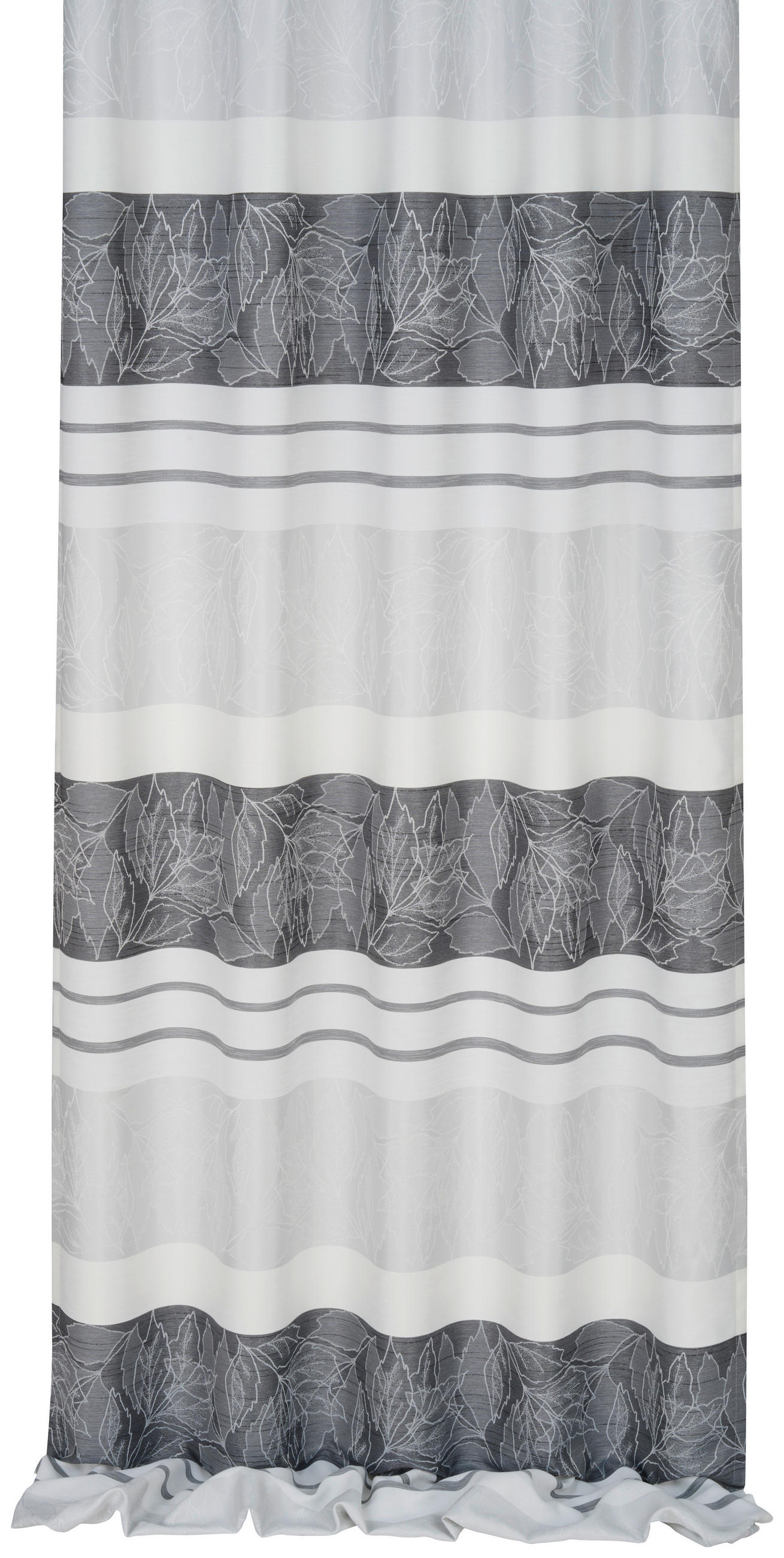 VORHANGSTOFF per lfm halbtransparent  - Grau, KONVENTIONELL, Textil (140cm) - Esposa