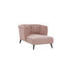 XXL-SESSEL in Cord Rosa  - Schwarz/Rosa, Modern, Holz/Textil (108/84/155cm) - MID.YOU