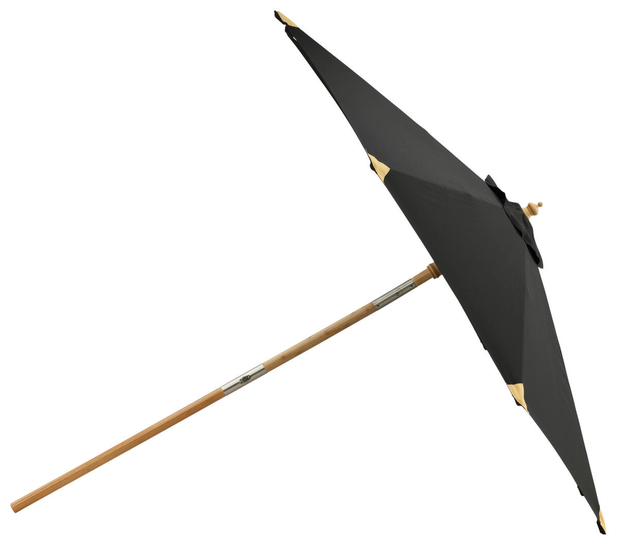 SONNENSCHIRM 270 cm  - Schwarz, KONVENTIONELL (270/250cm) - Gardenson