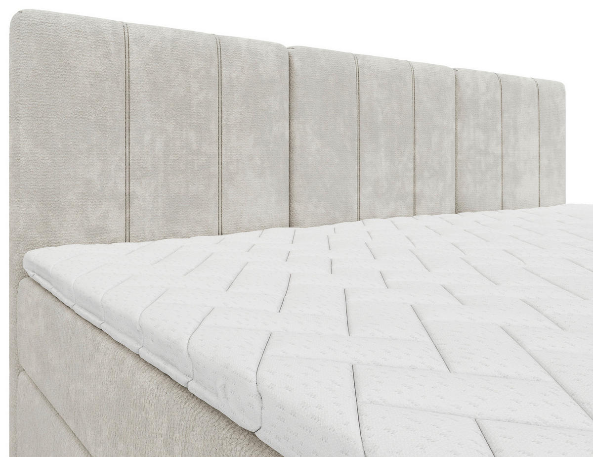 FAMILIENBETT - Beige/Schwarz, Design, Holzwerkstoff/Kunststoff (270/200cm) - Esposa