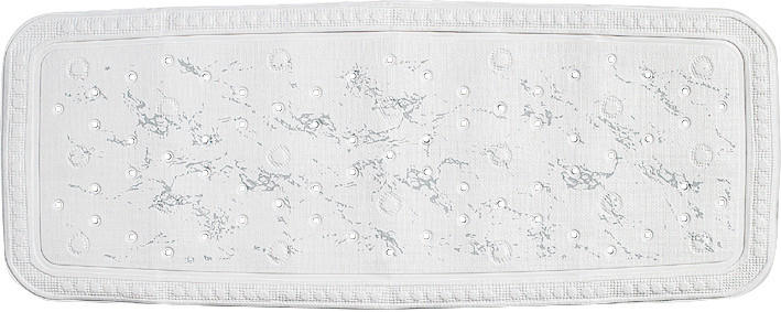 Grund Badewanneneinlage Marmor Grau 36x92 cm