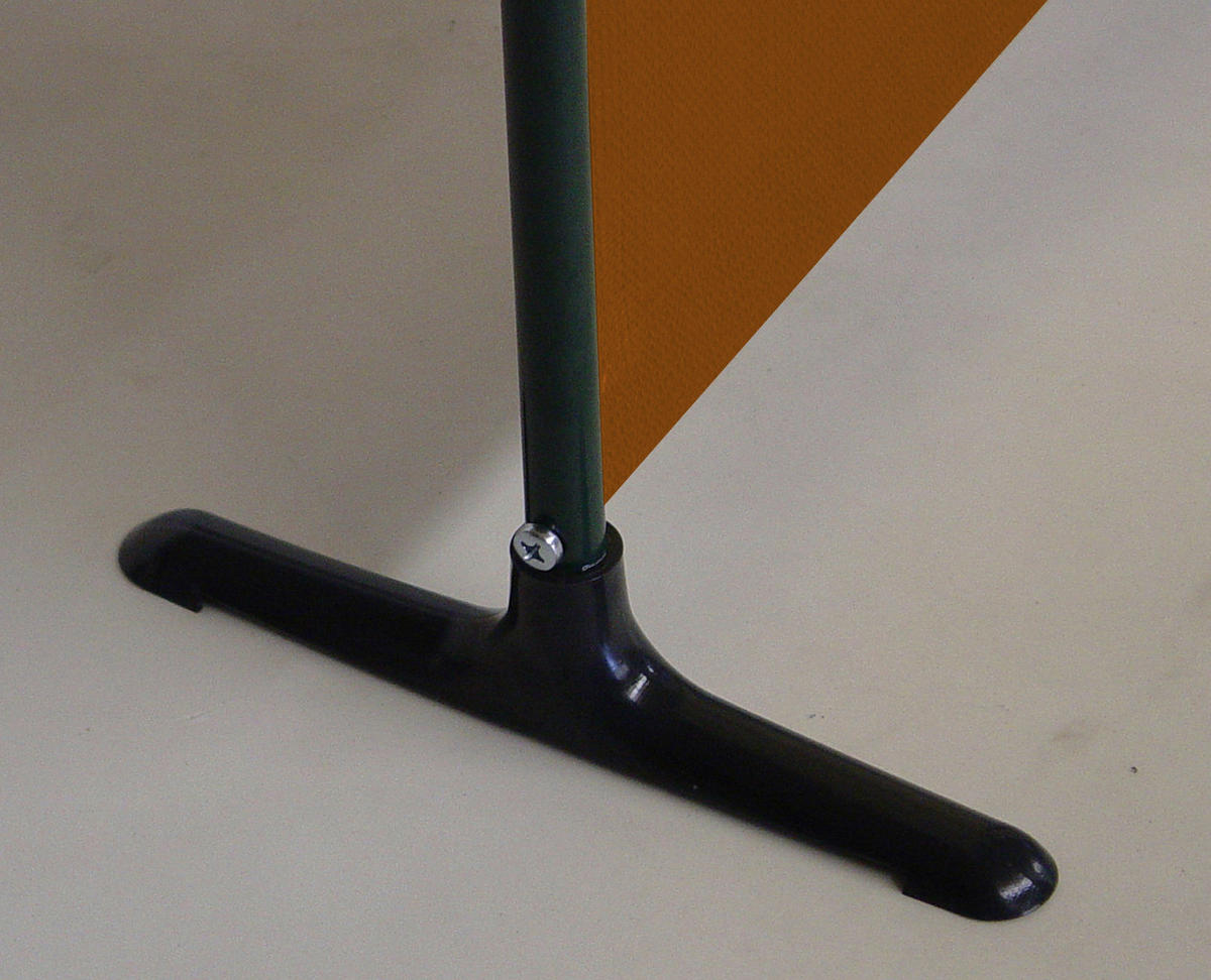 SICHTSCHUTZ - Terracotta/Grau, Basics, Textil/Metall (165/165/51cm) - Boxxx