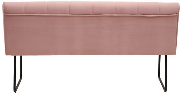 SITZBANK 158/70/88 cm Webstoff Rosa, Schwarz - Schwarz/Rosa, Design, Textil/Metall (158/70/88cm) - Hom`in