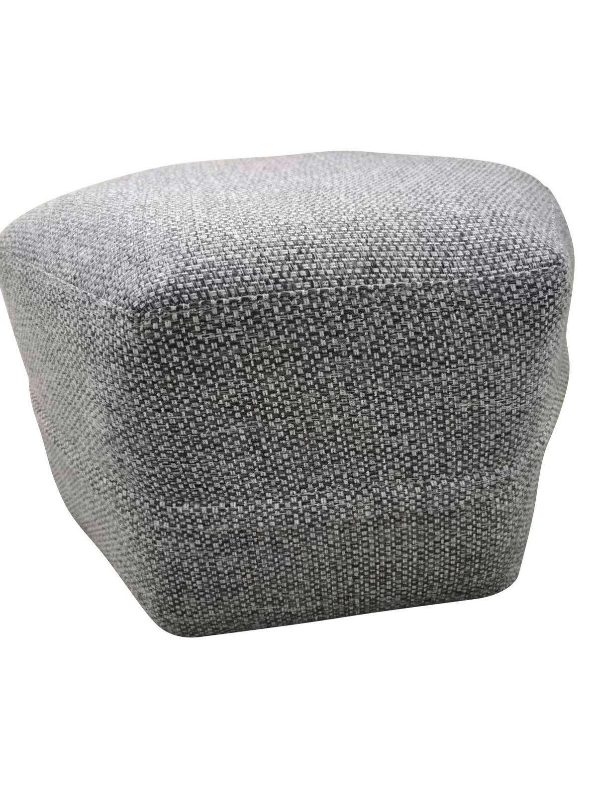 HOCKER Webstoff Anthrazit, Grau  - Anthrazit/Schwarz, Design, Kunststoff/Textil (48/47,5/41,5cm) - Ambia Garden