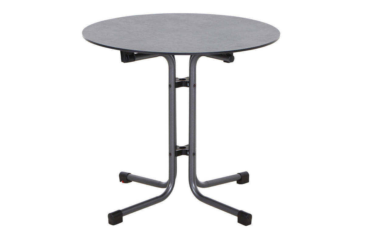 GARTENKLAPPTISCH  - Anthrazit, KONVENTIONELL, Holzwerkstoff/Kunststoff (80/71cm) - Siena Garden